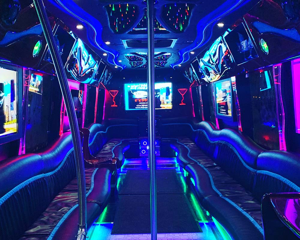 40 passenger limo bus stretch limo Joliet il